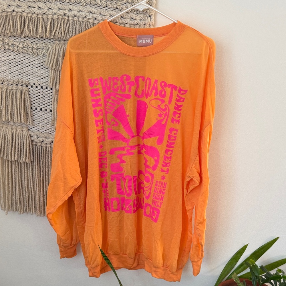 Show Me Your Mumu James Sweatshirt in Sunray Graphic